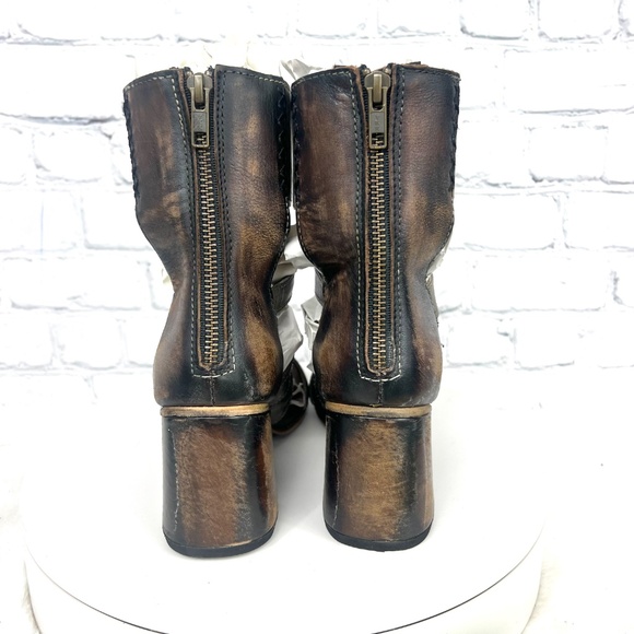 🚫SOLD! NIB/NWT |•FREEBIRD🦅BY STEVEN•| 'RAVEN' Gladiator Bootie/Sandals Size 7 - Picture 7 of 16